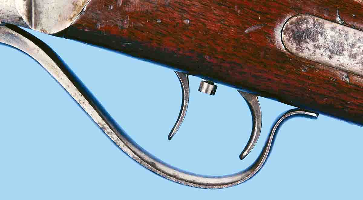 These wide-spaced, double-set triggers were a $4 option on original Sharps Model 1874s that retailed for about $30.